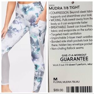 Athleta- Floral Mudra 7/8 Tights